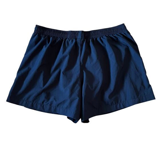 Nike Women’s Navy Blue White Athletic Running Shorts Size L Gym Athletic - Picture 2 of 3